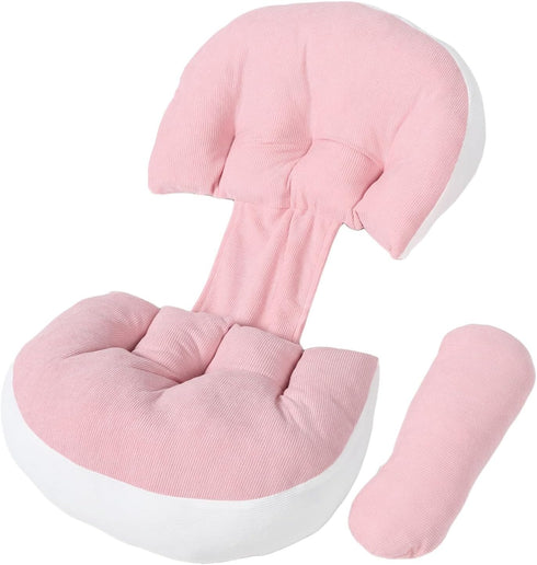 Kisangel U Shaped Pregnancy Pillow for Side Sleeping Multifunctional Maternity Support for