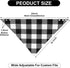 5 Pack Adult Drool Bandana Bibs Soft Large Absorbent Bibs for Special Needs Waterproof, Kids, Men Women (Simple Pattern)