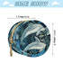 YETTASBIN Dolphin Portable Pacifier Holder Case with Metal Hook Buckle & Zipper for Diaper Bag and Stroller, Versatile