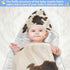 YANENDIE 30 30 Cowhide Pattern Baby Bath Towel, Hooded Baby Towel for Newborn x in - Muslin Cotton Baby Towels