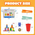 Bmag Counting Bears with Matching Sorting Cups, Pre-School Math Learning Games with Dices, STEM Educational Toy