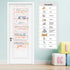 Closet 5-Tier Clastyle Rainbow Over the Door Organizer Cloud Nursery Hanging Storage Organizer for Girls Clothes Diaper