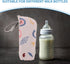 Yardwe Bottle Insulated Carrier Bag for Infants, Large Capacity Thermal Bottle Cooler Tote with Aluminum Lining, Beige