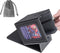 MTG Deck Box for Commander Display, Fits 100 Double Sleeved Cards, Black/Grey Card Storage Box with Dividers