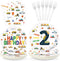 96Pcs 2nd Birthday Cars Party Supplies Transportation Theme Birthday Plates and Napkins