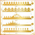 MGZTTHW Gold Paper Crowns, Diy Birthday King Crowns Craft to Decorate, Paper Prince Princess Crown Hats for School