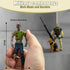 Baimiby Figures,14 Playset Set 2 4-7 Army Men Soldiers Toy Action PCS Military Include Army Men with Weapon