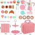 Set Playset 3 4 5 6 Afternoon Tea Toys Pretend Play Food Toys for Toddler Girls, Party Tea Toy Gifts for Year Old Girl