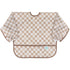 Bumkins Sleeved Bib for Baby and Toddler, Essential Long Sleeve Mess Saving Food Catcher, 6-24 Mos, Sand Check