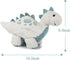 TCBunny 15" Baby Dinosaur Bedtime Stuffed Animal Plush Toy, Stephan the Stegosaurus in Grey