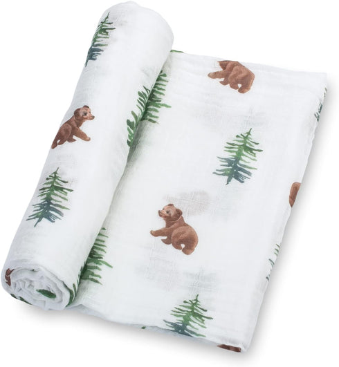 100% 47 47 Inches 3 Pack) LollyBanks Baby Blankets, Muslin Cotton Swaddle Blanket for Boys and Girls, Soft and Large x