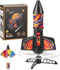 SainSmart Jr. Rocket Launcher for Kids, Motorized Air Rocket Toy with Parachute,