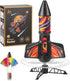 SainSmart Jr. Rocket Launcher for Kids, Motorized Air Rocket Toy with Parachute,