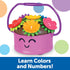 Learning Resources Poppy The Count & Stack Flower Pot, 15 Pieces Fine Motor Skills Toys for Toddlers
