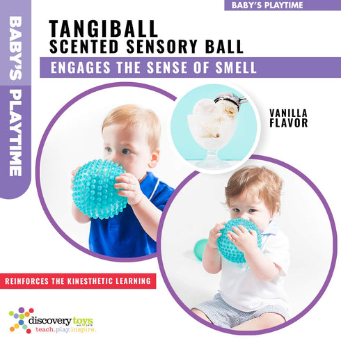 Discovery Toys TANGIBALL Squishy, Squeezy Scented Sensory Ball, STEM Toy for Early Childhood Development
