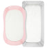 2 Pack 33X16 Inch, TILLYOU Baby Bassinet Sheets for Girls Boys Baby Sheets for Square Rectangle Oval Bassinet Mattress