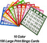 Set- 1000 Chips,100 Cards,75 6 Inch Board,2 JUNWRROW Deluxe Bingo Game Includes Colorful Mixed Calling Balls, Rotary