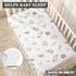 Winpema 28"x52" Underwater World Fitted Crib Sheet Sea Life Baby Crib Sheet Fit Standard Crib and Toddler Mattress,Crib