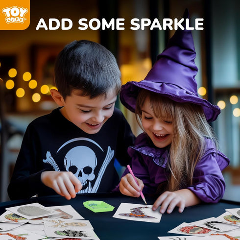 TOY Life Diamond Painting Kit 20PCS Gem Art Stickers for Kids, Halloween Crafts for Girls 8-12, Birthday Gift Ideas