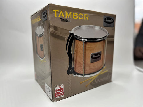 Tap-Along Sounder Timbal Drum Toy, Double Sided Batter Head Tambourine Drum for Kids, Musical Instrument with 2 Drum