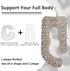 Chilling Home Pregnancy Pillow, J Shape Pregnancy Pillows for Sleeping, Body Pillows for Adults, Maternity Pillow