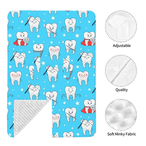 Zhbvncp Funny Teeth Dental Dentist Baby Car Seat Cover & Breastfeeding Nursing Cover - Breathable Stretch Fabric