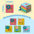 5-Pack 0-3, Soft Cloth Crinkle Books for Babies Washable Non-Toxic Sensory Early Educational Toys, Bath & Learning