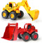 Beestech Construction Toys, Friction Powered Excavator Loader Truck Vehicles, Beach Sand Sandbox
