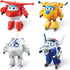 Super Wings Transformer Toys 4-Pack, 5" Action Figures, Educational Toys for Boys & Girls Age 3+