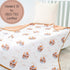 100% 47 47 Inches, 6 LollyBanks Muslin Baby Blanket, Cotton Baby Quilt for Boys and Girls, Large x Layers Soft