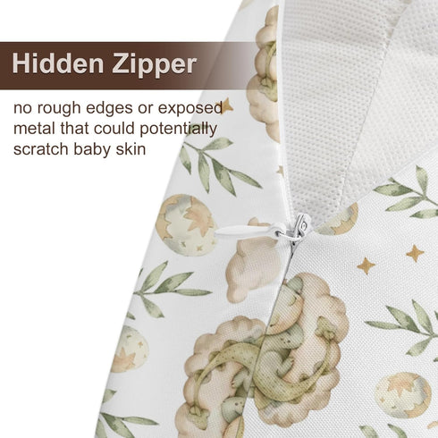 KuphiL10C Watercolor Dragon Cloud Moon Stars Leaves Pattern Nursing Pillow Cover, Unisex Removable Breastfeeding