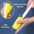 4PCS Bottle Brush + 4 PCS Nipple Brush Set, Baby Bottle Brushes and Cleaner for Milk Bottles and Cups