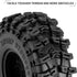 INJORA 1.0 S5 Swamp Stomper Crawler Tires, 2 Pack for TRX4M AX24 SCX24 FCX24 1/18 1/24 RC Crawler Car, 63 * 24mm
