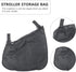 Stroller Organizer Bag with Diaper Storage Pouch and Mesh Side Pocket for Supplies, Universal Hanging Nursery Bag