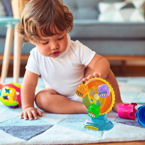 Lollipop Ferris Wheel Toy - Suction Cup Musical Spinning Toy for Babies, Ideal High Chair Toy
