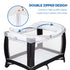 2-Way Beberoad Love Portable Playard Cover Breathable Mosquito Net with Zipper for Travel Cribs & Playpens (White)