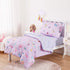 Set 4 Set Wake In Cloud - Butterfly Toddler Bedding for Girls, Cute Colorful Butterfly with Floral Flowers, Pieces Soft