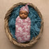 Sets Magnolia Floral Newborn Swaddle Blankets Hat Soft Baby Receiving Blanket Swaddle Sack for Baby Shower Infant Boy