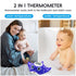 b&h Baby Bath & Room Thermometer, Digital Floating Toy for Toddlers, Safe Bathtub Water Temperature Manta Ray
