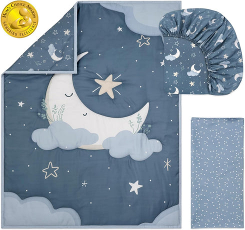3 Set Set, The Peanutshell Piece Celestial Serenity Baby Crib Bedding Boy Nursery Decor Boy Crib Comforter Boho Neutral