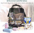 OUSIKA Backpack Daypacks Wild bobcat Print Diaper Bag Multifunction Laptop Travel Large Nappy Bag, Black, One Size