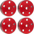 Aluminum Wheel Hex Hub Adapters for Tamiya Super ClodBuster Bullhead Upgrades (Red)