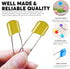 Lxnoap 10-Pack Stainless Steel Baby Safety Pins (Yellow)