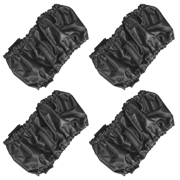 DOERDO 4Pcs Baby Stroller Wheel Cover Protection Covers for Baby Stroller Wheelchair, Large Black
