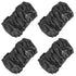 DOERDO 4Pcs Baby Stroller Wheel Cover Protection Covers for Baby Stroller Wheelchair, Large Black