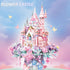 MEIEST Set,Dream Flower Castle Building Blocks Castle On a Cloud Particle Construction Building Bricks Toy,Flowers
