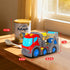 12.2" 2-4, Set 18M+ 2 3 4 5, P&C Toddler Car Transport Truck Toys for Ages Car Carrier Transporter Double-Deck Hauler