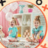 6 Pieces Wooden Tic Tac Toe Game - Mini Board Game for Kids - Family Puzzle Game - Educational Toys for Birthday Favors