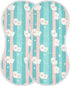 tplaotee 22x11in Cartoon Cute White Sheeps Blue and Pink Stripes Cotton Neutral Burp Cloths Easy Care wash rag
