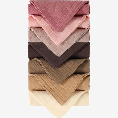 jiahesuw 4pieces 4 Baby Wipe Towel Washcloths Layers Handkerchief Infant Bibs Burp Cloths Face Towel Nursing Towel Baby